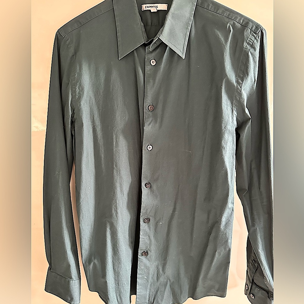 Express fitted IMX cotton stretch shirt-M